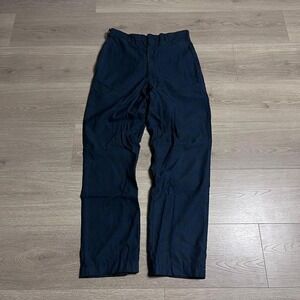 Vintage‎ 60s Navy Blue Wool Blend Dress Pants Straight Leg Scovill Zipper